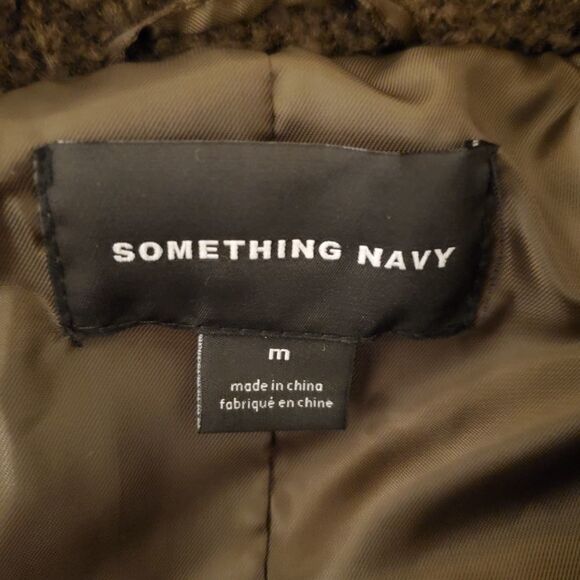 Something Navy Berber Faux Shearling Shirt Jacket - Picture 11 of 13